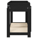 Bunk Bed for Kids Black Oak 75 x 190 cm Engineered Wood 3410540