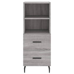 Highboard Grey Sonoma 34.5x34x180 cm Engineered Wood 3198935