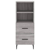 Highboard Grey Sonoma 34.5x34x180 cm Engineered Wood 3198935