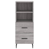 Highboard Grey Sonoma 34.5x34x180 cm Engineered Wood 3198935