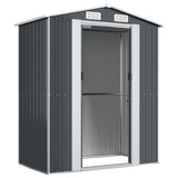 Garden Shed Anthracite 192x108x223 cm Galvanised Steel 319271