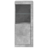 Sideboard with LED Lights Concrete Grey 41x37x100 cm 836647