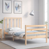 Bed Frame without Mattress Single Solid Wood Pine 3193756