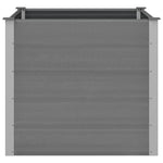 Garden Raised Bed WPC 100x100x91 cm Grey 43606