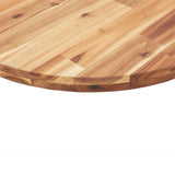 ZNTS Table Top Round Ø50x4 cm Solid Wood Acacia 4008701