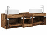Bathroom Furniture Set 3 pcs Old Wood 49.5 x 44.5 x 65.5 cm 3405961