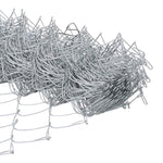 ZNTS Garden Fence Set Set of 2 Galvanised steel Large Durable 3336306