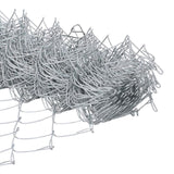 ZNTS Garden Fence Set Set of 2 Galvanised steel Large Durable 3336306