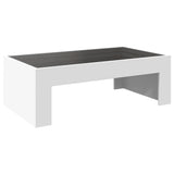 ZNTS Coffee Table with Infinity LED White 90x50x30 cm 847616