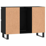 Bathroom Cabinet Black 80x33x60 cm Engineered Wood 831661