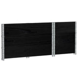 Pallet Collars 3 pcs Black 100x50 cm Solid Wood Pine 3295371