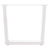 Coffee Table Legs V-Shape 2 pcs White 60x cm Steel 4012633