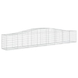 Arched Gabion Baskets 3 pcs 400x50x60/80 cm Galvanised Iron 3145931