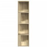 Corner Cabinet Sonoma Oak 33x33x132 cm Engineered Wood 809038