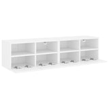 TV Wall Cabinets 2 pcs White 60x30x30 cm Engineered Wood 836855