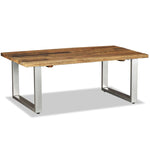 ZNTS Coffee Table Solid Reclaimed Wood 100x60x38 cm 244586