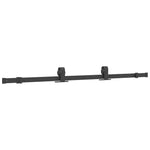 Sliding Door with Hardware Set Black 90x205 cm ESG Glass 3375791