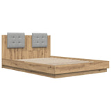 Bed Frame with Headboard with Storage Artisan Oak 160 x 200 cm 3416338