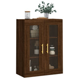 Wall Mounted Cabinet Brown Oak 69.5x34x90 cm 828475