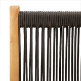Garden Chairs 2 pcs Black Solid Wood Acacia and Polypropylene 367654