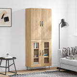 Highboard Sonoma Oak 69.5x34x180 cm Engineered Wood 3198068
