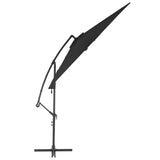 Cantilever Garden Parasol with Aluminium Pole 300 cm Black 47132
