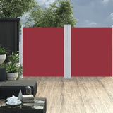 Retractable Side Awning Red 140x600 cm 317993