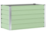 Planter Pastel Green 100 x 50 x 77 cm Galvanised Steel 42018255