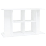 ZNTS Aquarium Stand White 100x40x60 cm Engineered Wood 833583