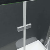 Folding Shower Enclosure 2 Panels ESG 95x140 cm 144678