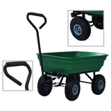 Garden Tipping Hand Cart 300 kg 75L Green 145507