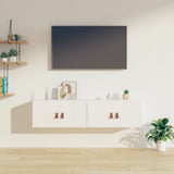 Wall Cabinets 2 pcs White 60x30x30 cm Solid Wood Pine 818368