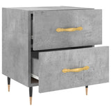 Bedside Cabinet Concrete Grey 40x35x47.5 cm Engineered Wood 827268