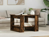 Coffee Table Smoked Oak 51 x 50 x 50 cm Engineered Wood 8000200