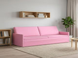 3 Seater Sofa Pink 220 x 81 x 82 cm Fabric 42041150