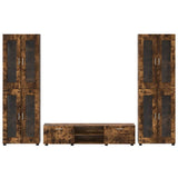 TV Cabinet Set FLORIN 3 pcs Smoked Oak Engineered Wood 3397989