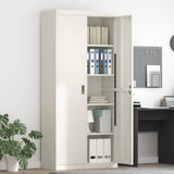 Storage Cabinet White 90 x 40 x 200 cm Steel 3406177