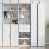 Highboard White 50x42.5x185 cm Engineered Wood 3281455