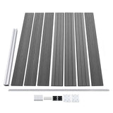 Fence Panel Set WPC 872x146 cm Grey 3070458