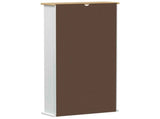 CD cabinet White 52 x 17.5 x 103 cm Solid Pine Wood 42024949