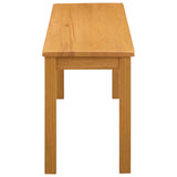 Dining Bench 95 x 32 x 45 cm Solid Oak Wood Natural 42039170