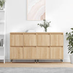 Sideboards 2 pcs Sonoma Oak Engineered Wood 3190168