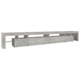 TV Cabinet with LED Lights Concrete Grey 290x36.5x40 cm 3152805