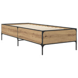 Bed Frame Artisian Oak 80 x 200 cm Engineered Wood 8009124
