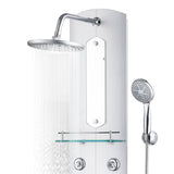 Shower Panel Unit 25x43x110 cm Silver 151421