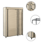 ZNTS Folding Wardrobes 2 pcs Cream 110x45x175 cm Fabric 282424