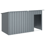Dog House with Roof Anthracite 196x91x110 cm Galvanised Steel 172575