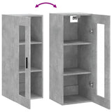 Wall Mounted Cabinet Concrete Grey 34.5x34x90 cm 828928