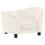 Dog Sofa Cream 69x49x40 cm Plush 171025