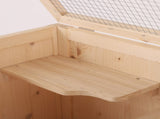 Wooden Large Hamster Cage, Gerbil Cage 4 Layers with Tall Bottom & Storage Shelf T3398P350027